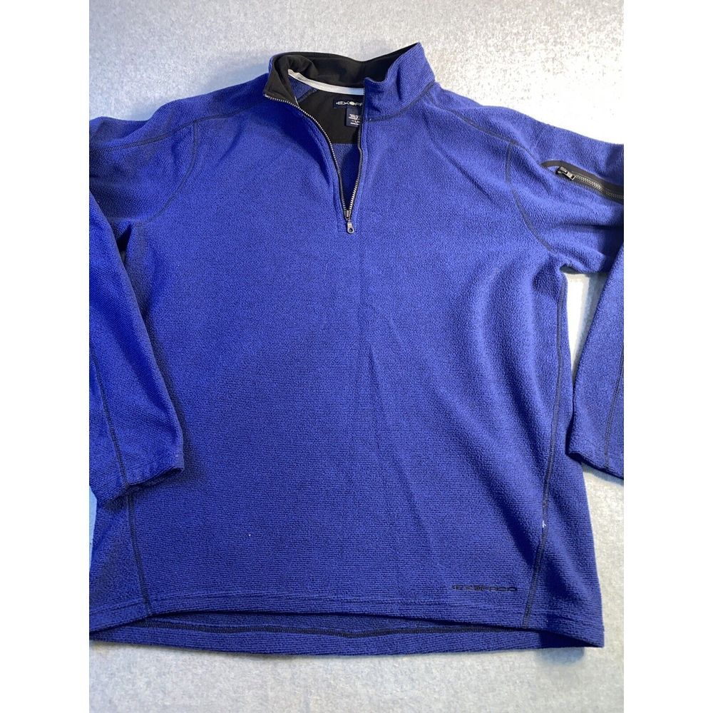 Timberland Mens Size Large 1/4 Quarter Zip Fleece Long Sleeved Sweater Mock Neck